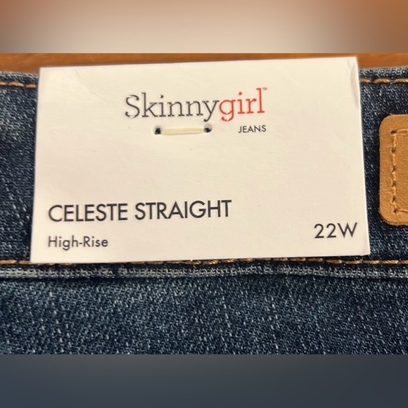 Skinny Girl women’s Celeste straight medium Wash high waisted jeans 22W NWT - Picture 5 of 10